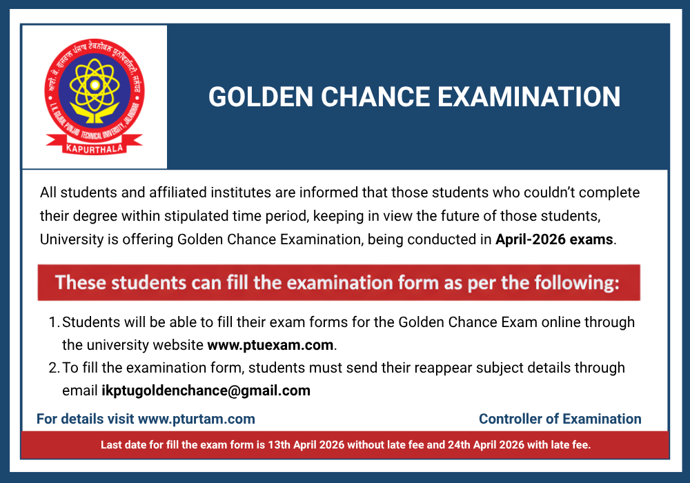 Golden Chance Examination